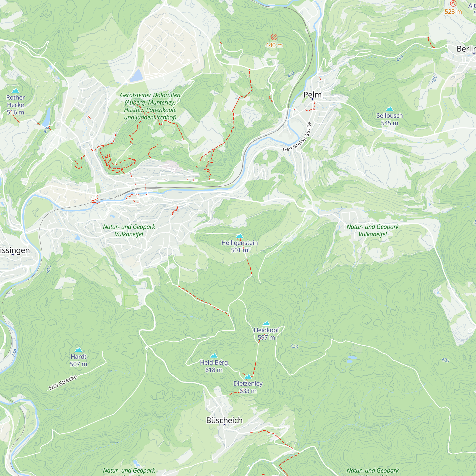 Schutzhütte Burgblick map