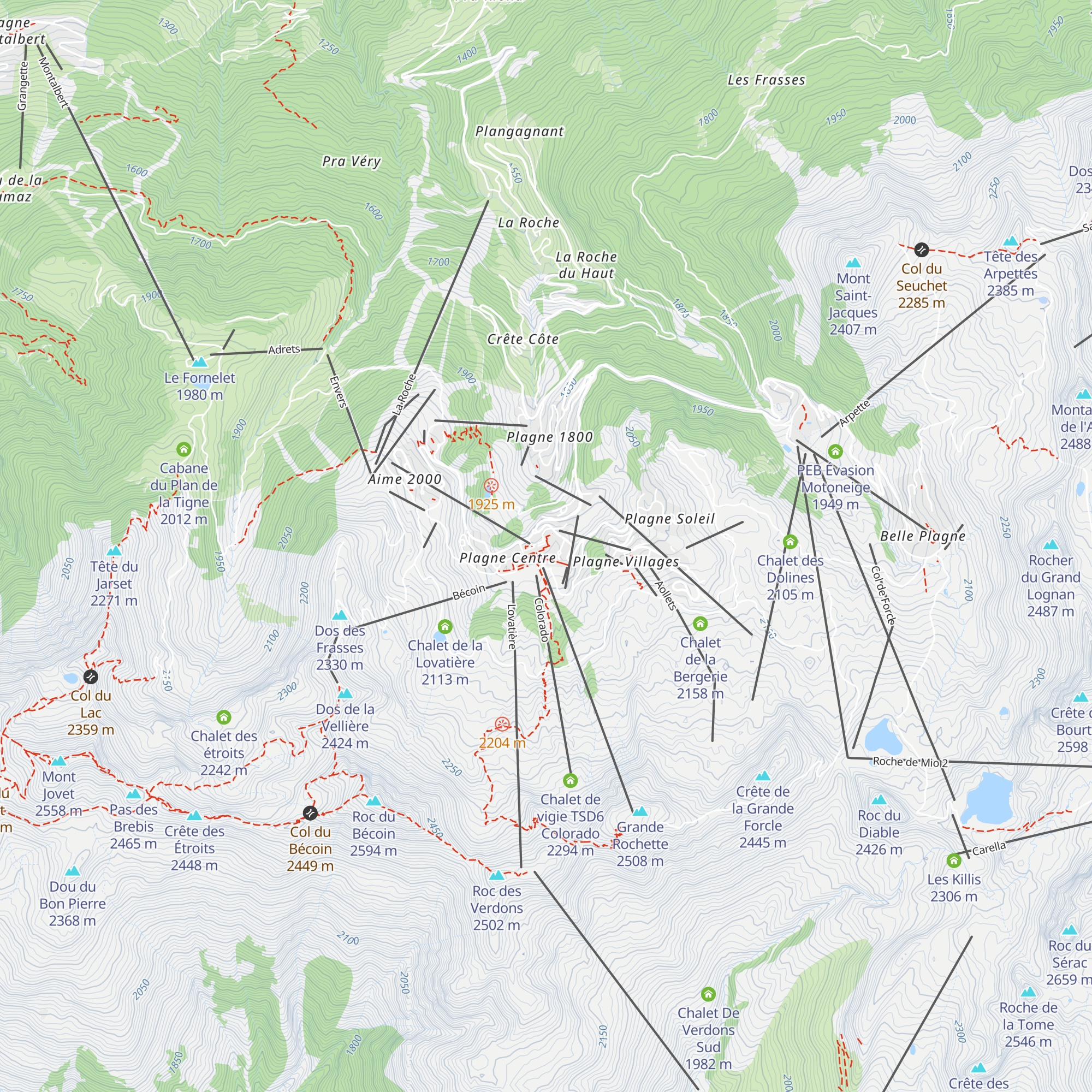 A Tavola map