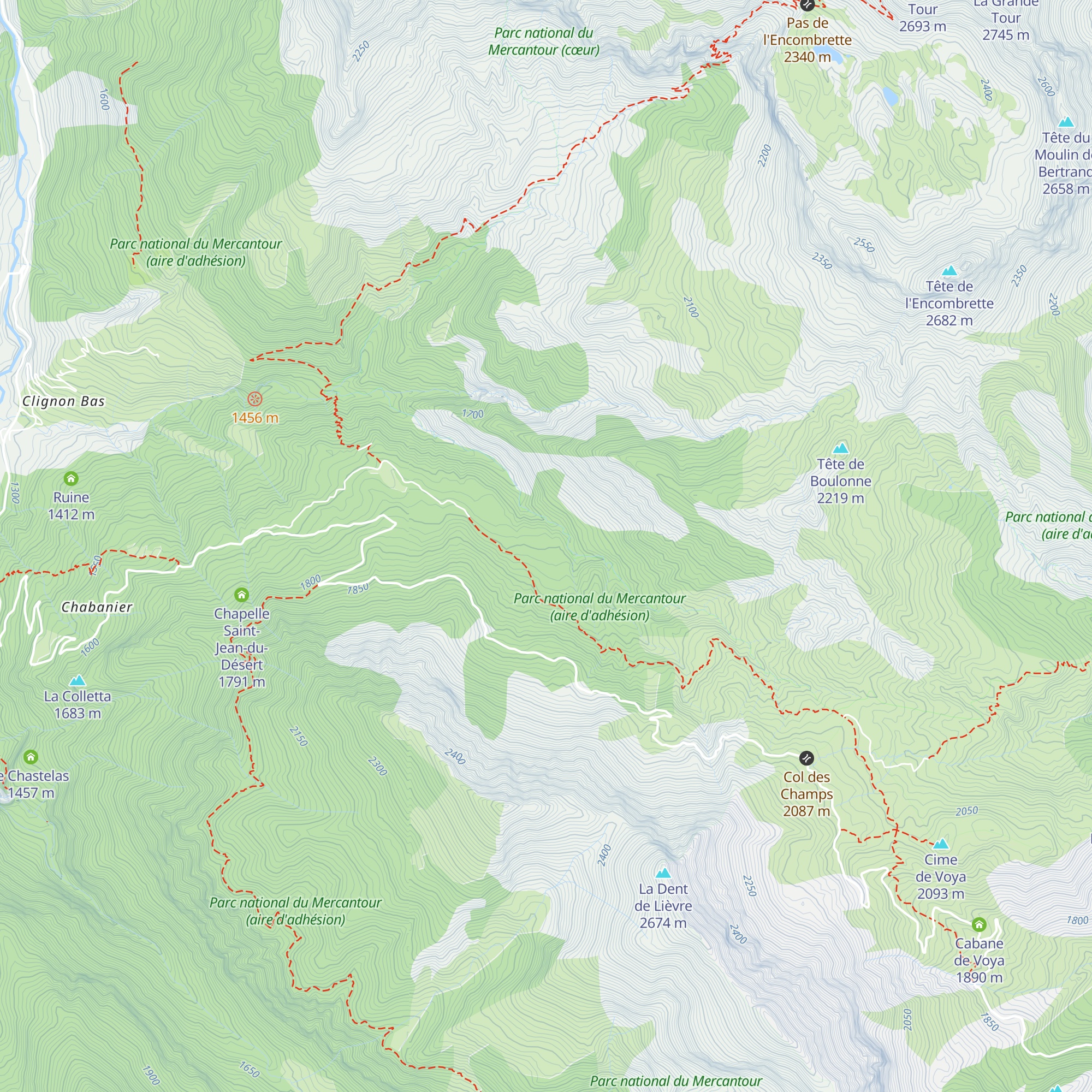 Cabane Neuve map