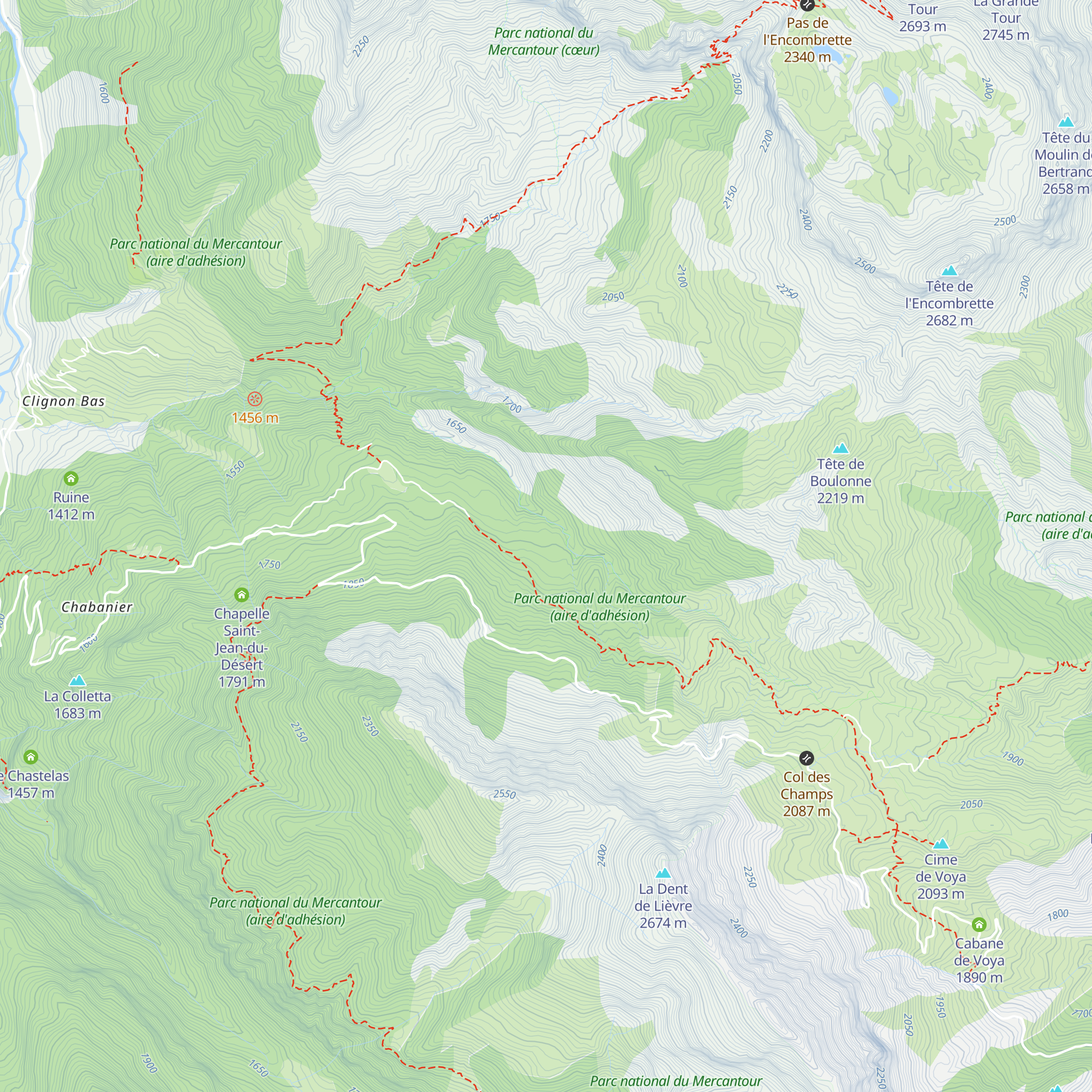 Cabane Neuve map
