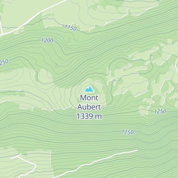 Map of Mont Aubert