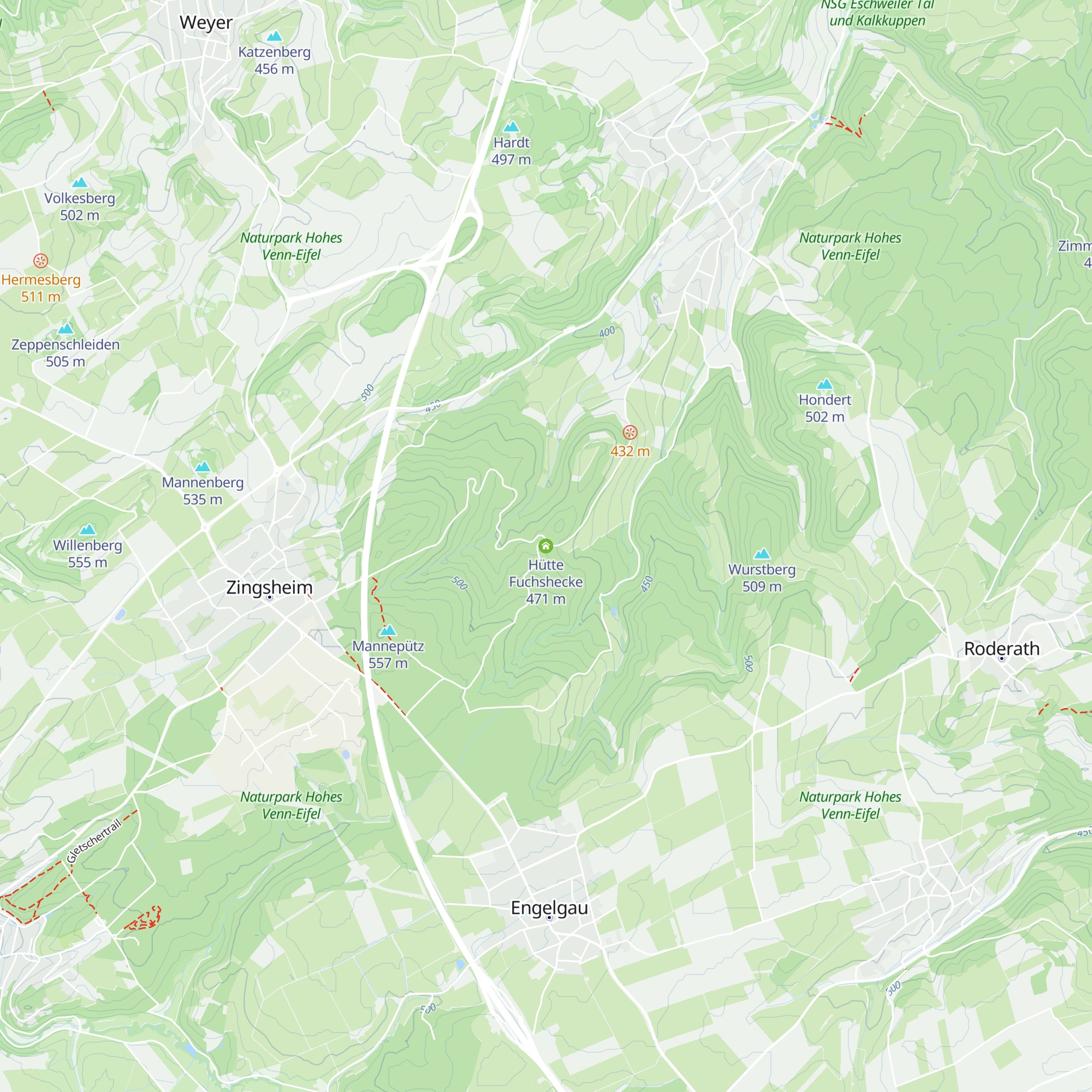 Hütte Fuchshecke map