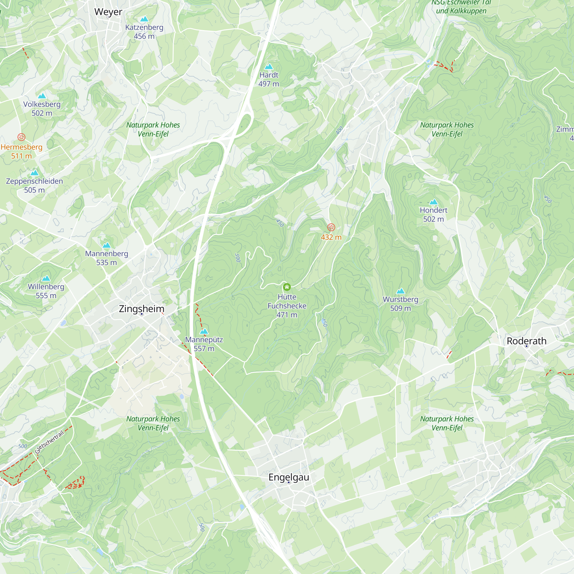 Hütte Fuchshecke map