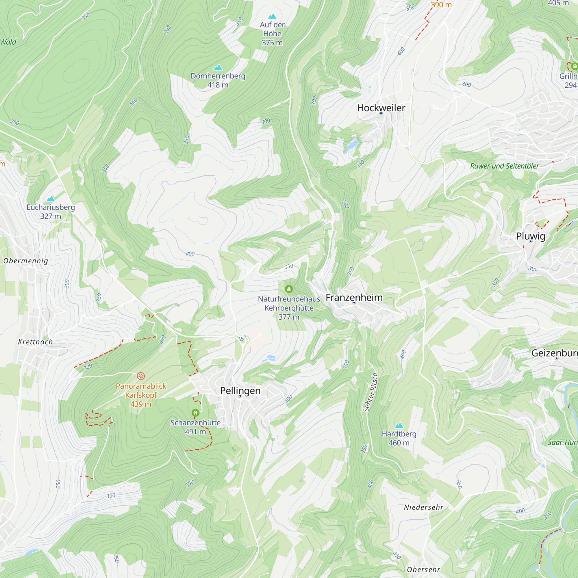 Naturfreundehaus Kehrberghütte map