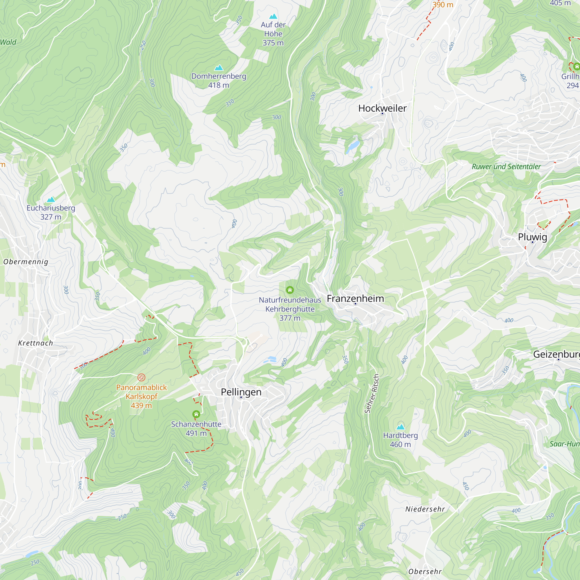 Naturfreundehaus Kehrberghütte map