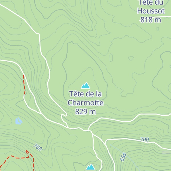 Map of Tête de la Charmotte