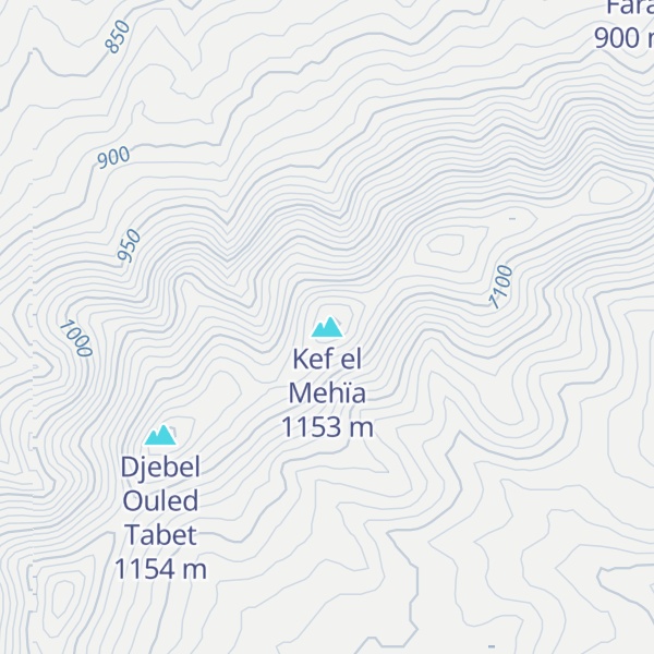 Map of Kef el Mehïa