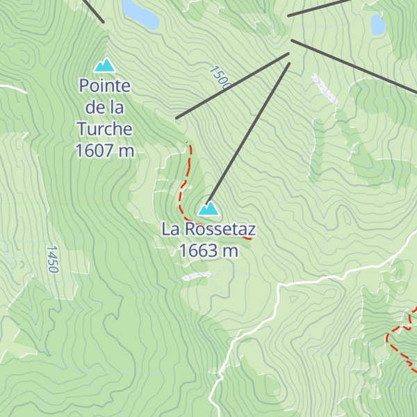 Map of La Rossetaz