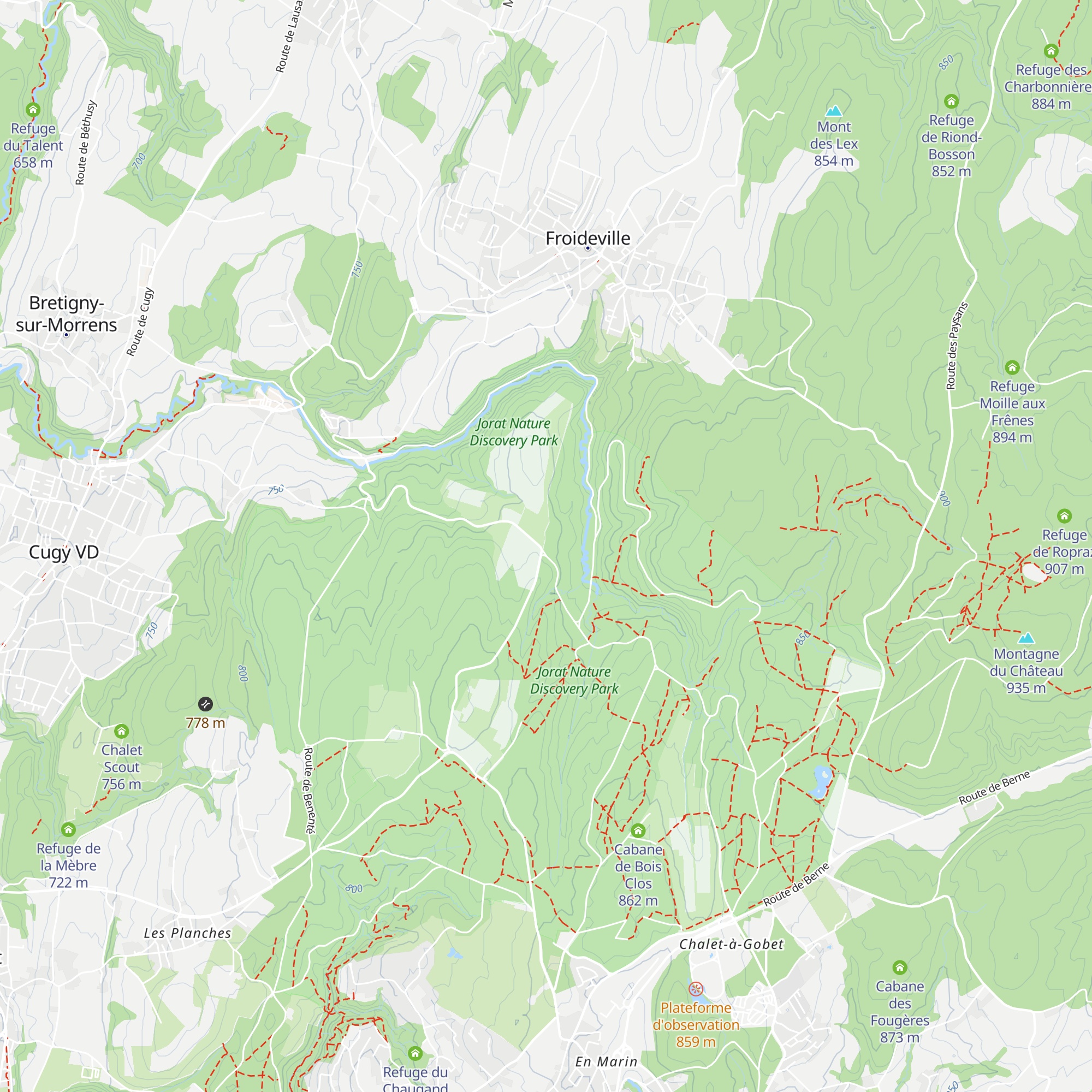 Refuge des Saugealles map