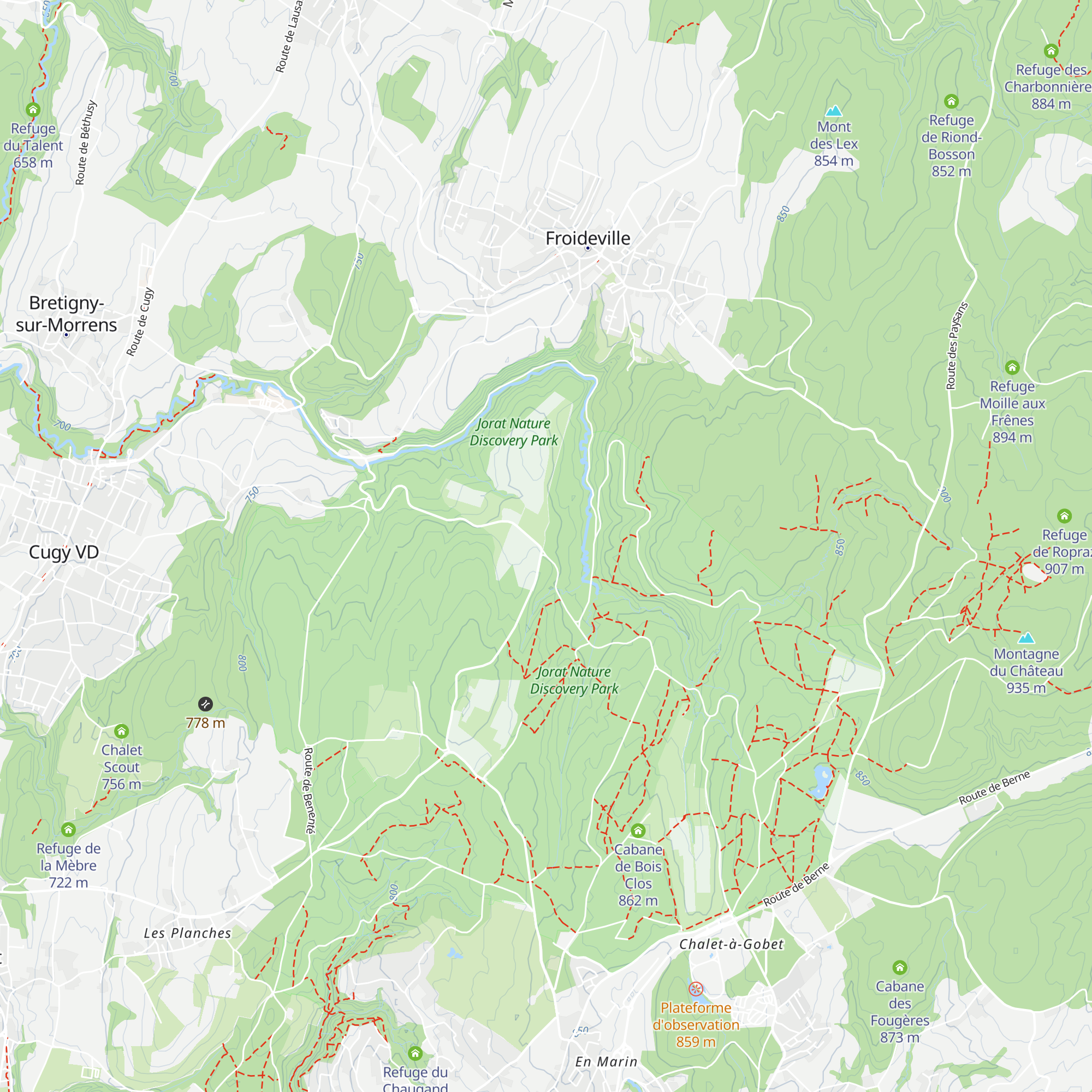 Refuge des Saugealles map