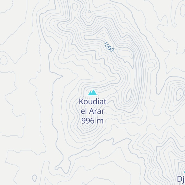 Map of Koudiat el Arar