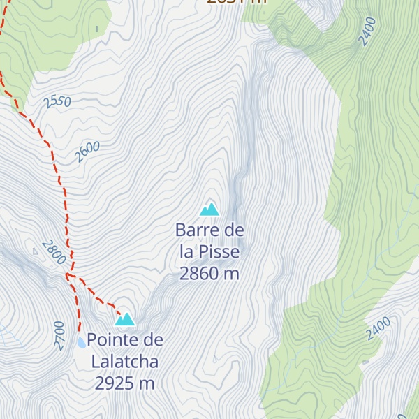 Map of Barre de la Pisse