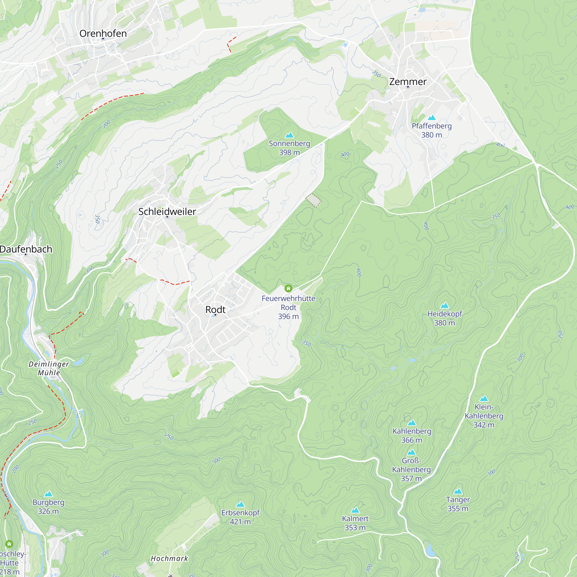 Feuerwehrhütte Rodt map