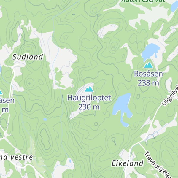 Map of Haugriloptet