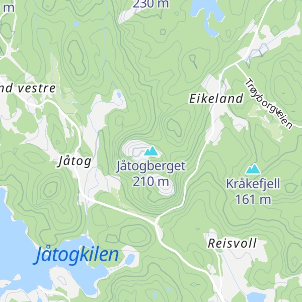 Map of Jåtogberget