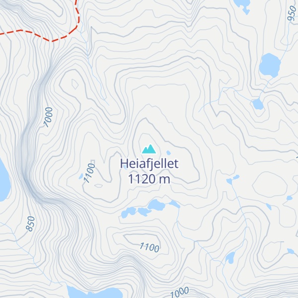 Map of Heiafjellet
