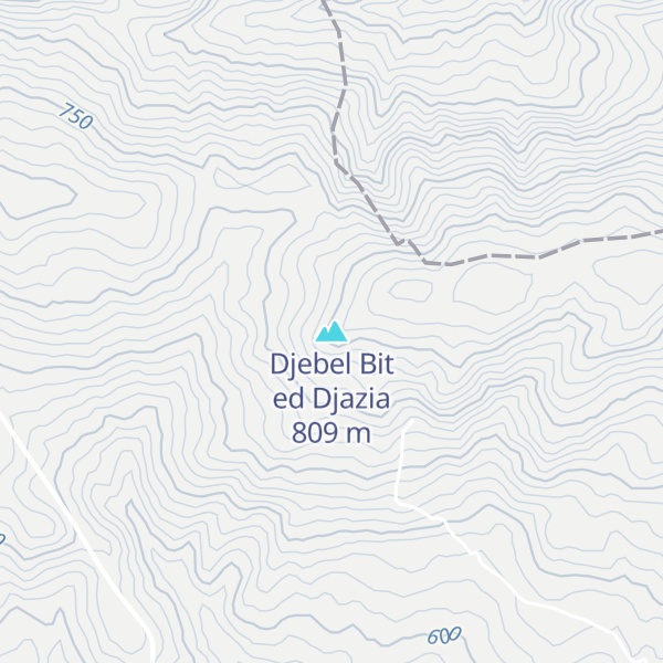 Map of Djebel Bit ed Djazia