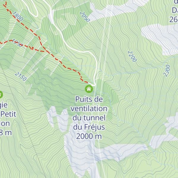 Map of Puits de ventilation du tunnel du Fréjus
