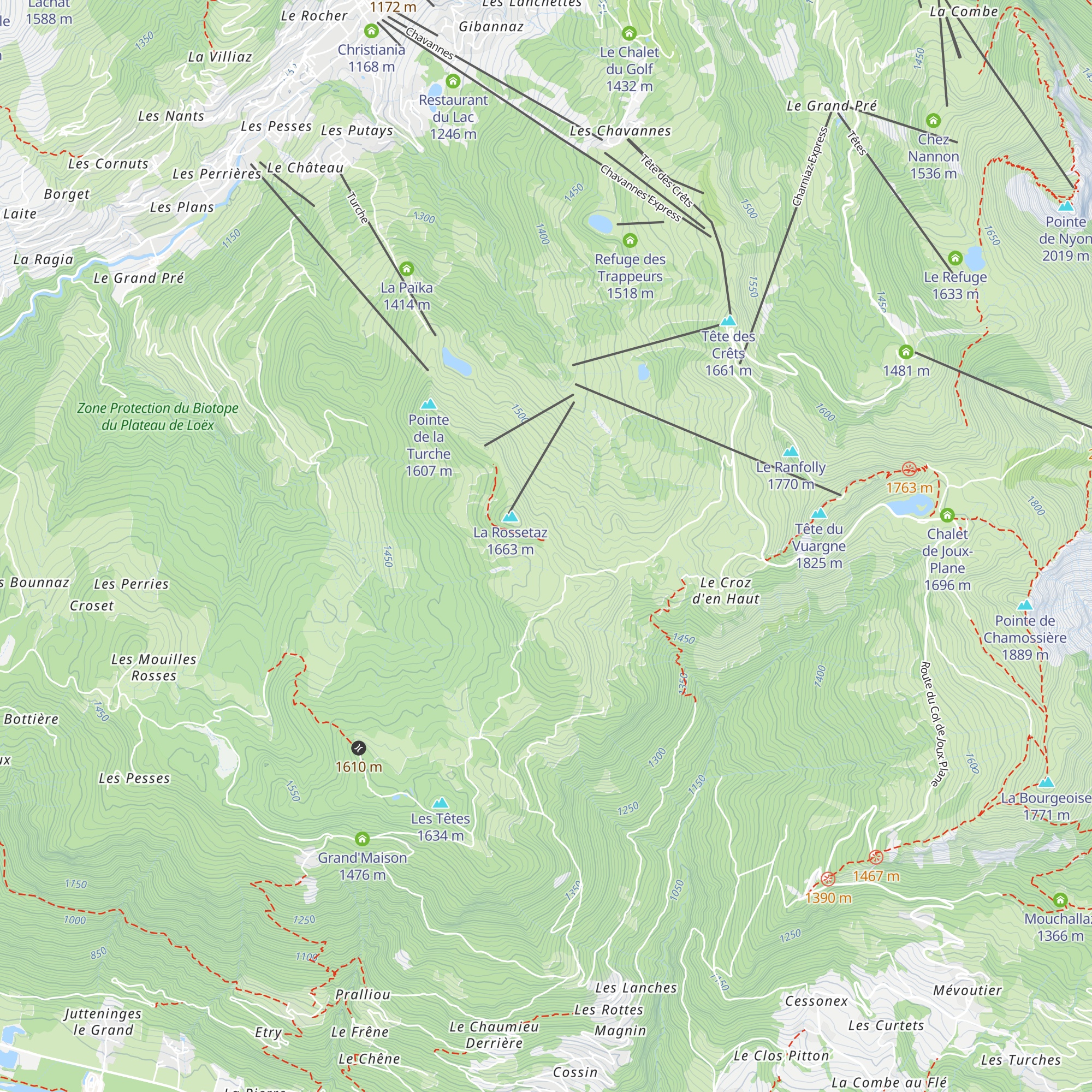 La Rosset'taz map