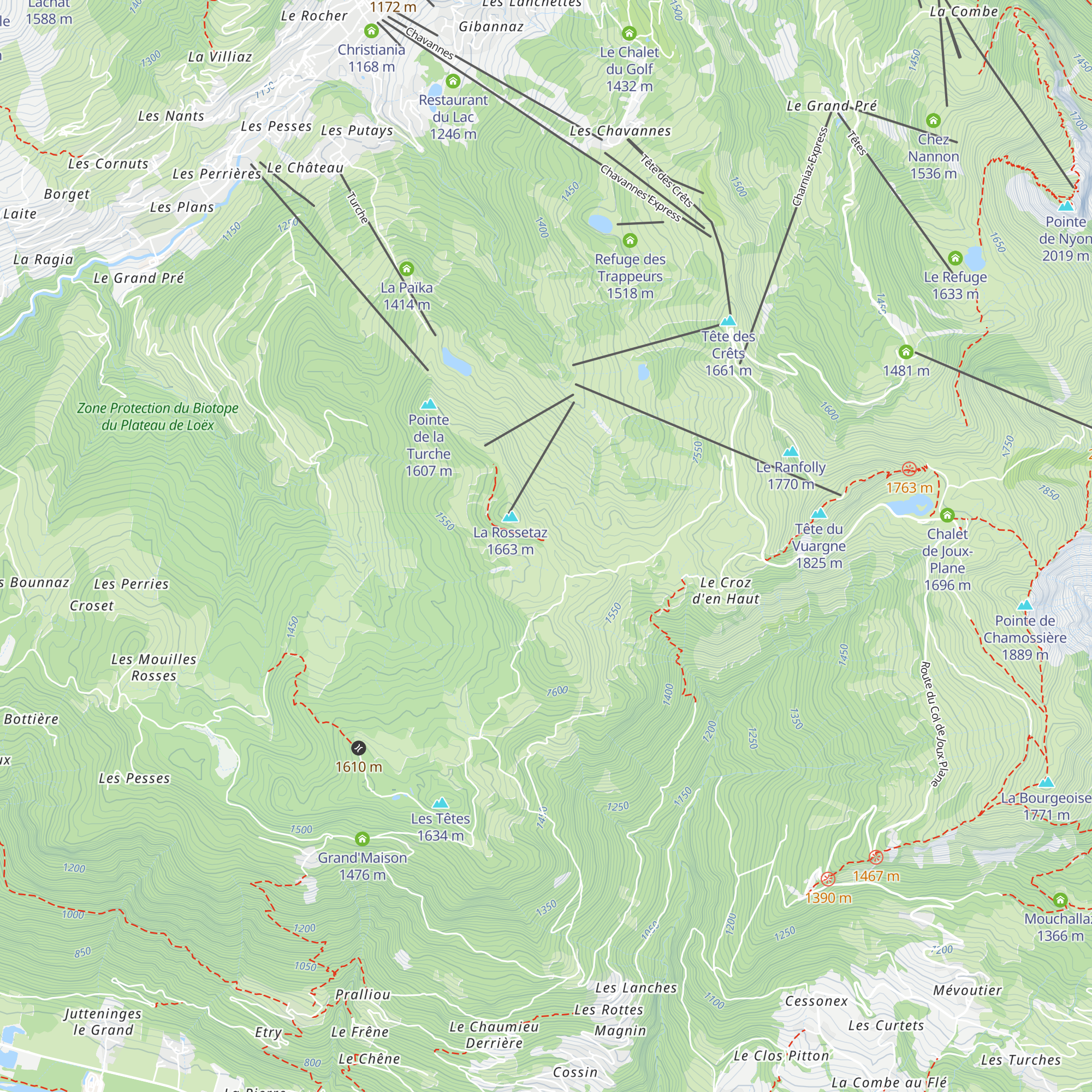 La Rosset'taz map