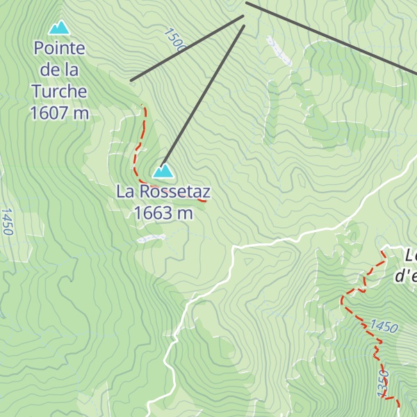 Map of La Rosset'taz