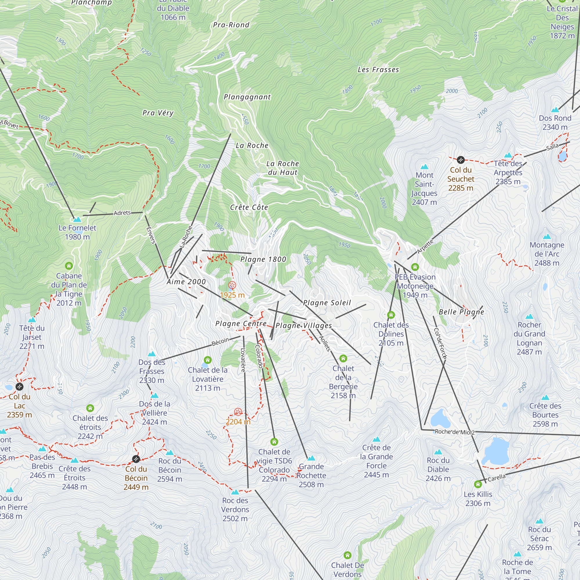 Cabane d'exploitation map