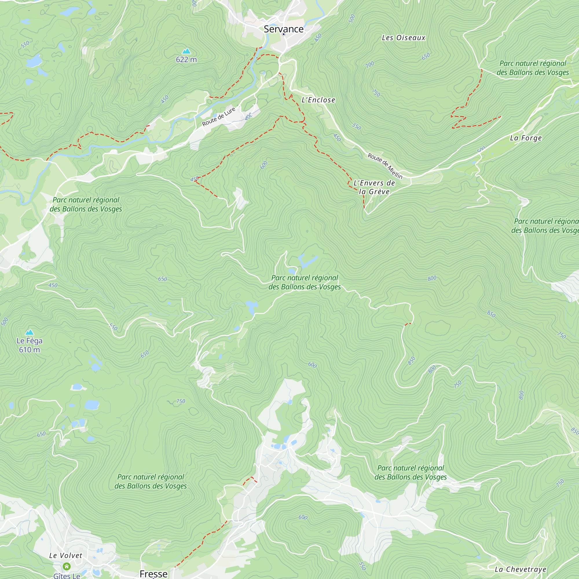 Refuge de la Caleuche map