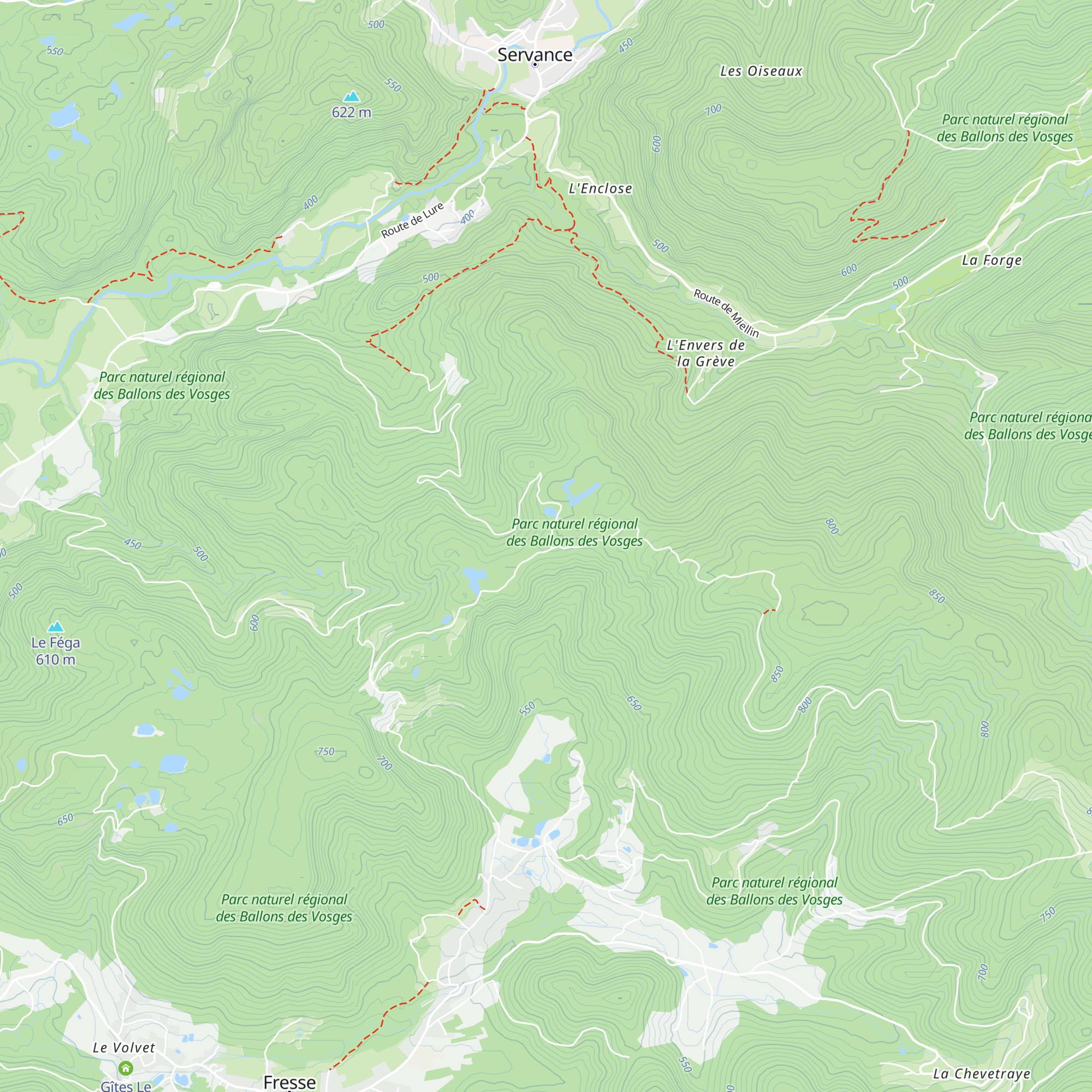 Refuge de la Caleuche map