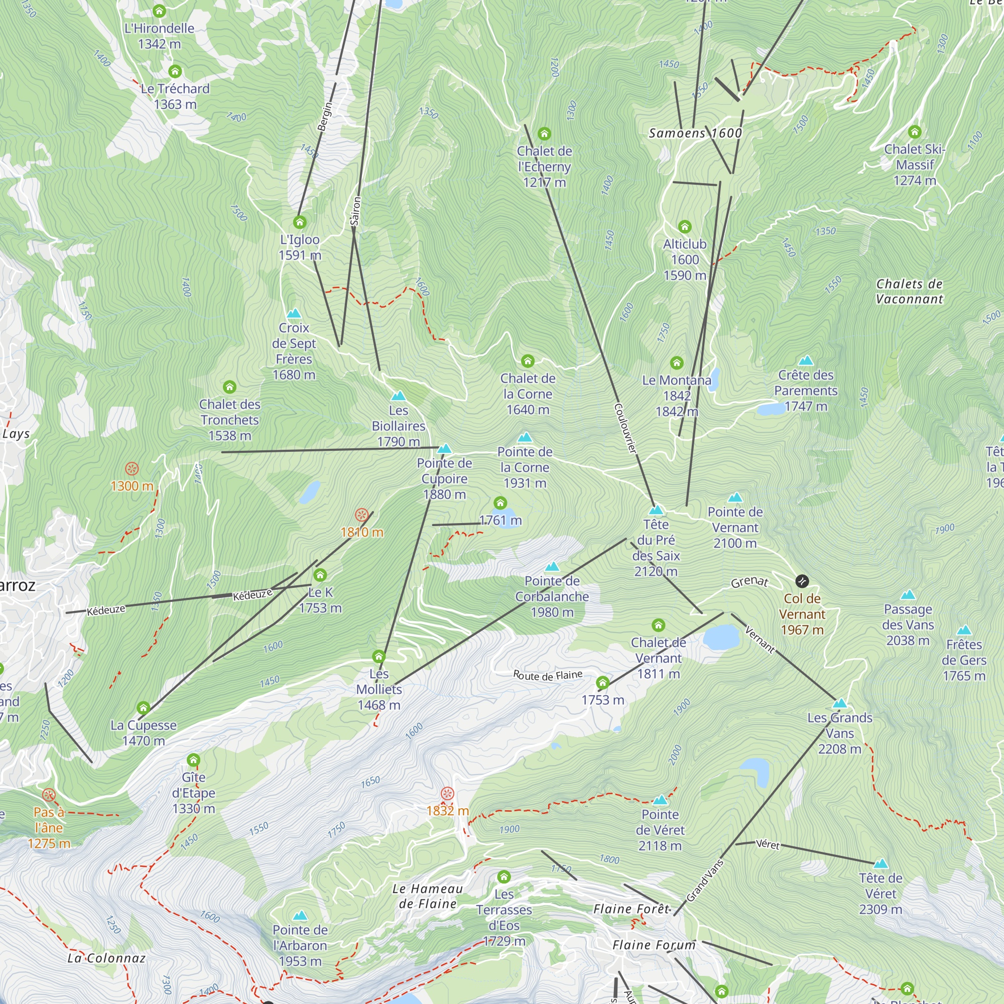 Alpage de l'Airon - Ferme Navillod map
