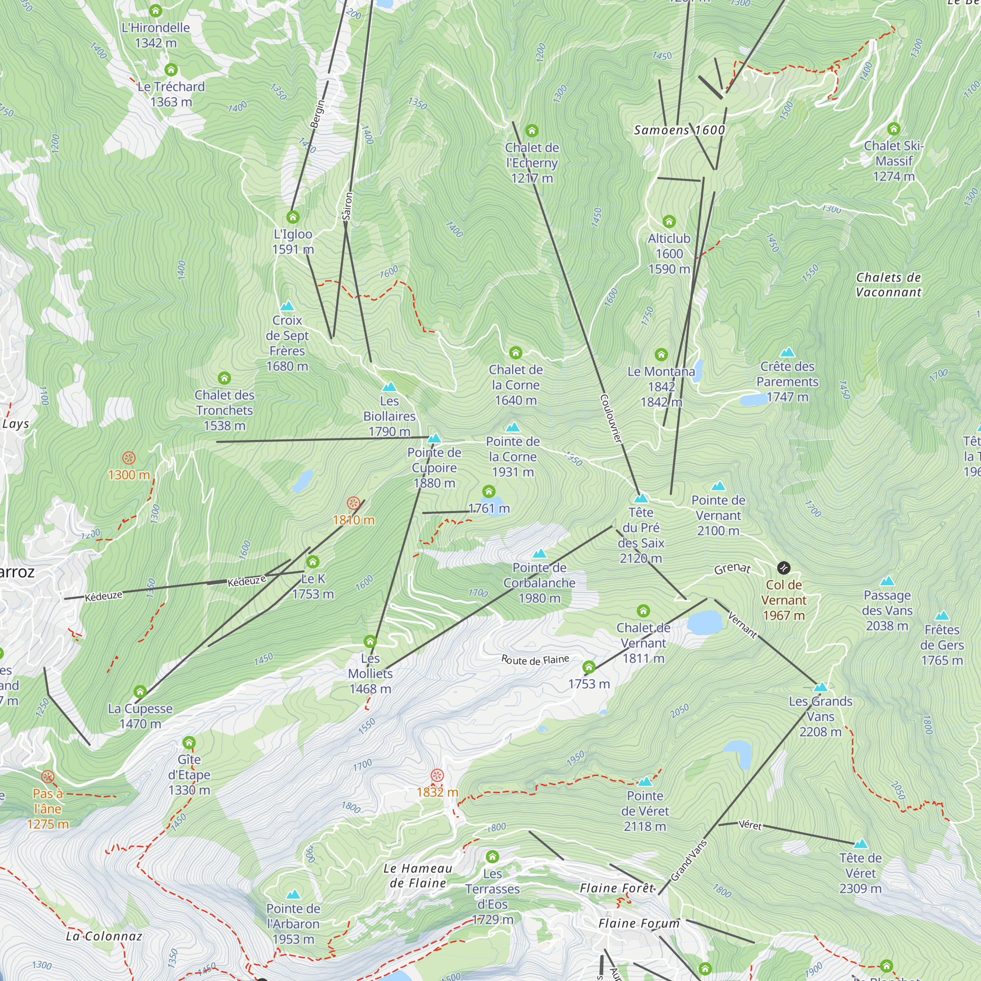 Alpage de l'Airon - Ferme Navillod map