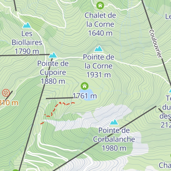 Map of Alpage de l'Airon - Ferme Navillod