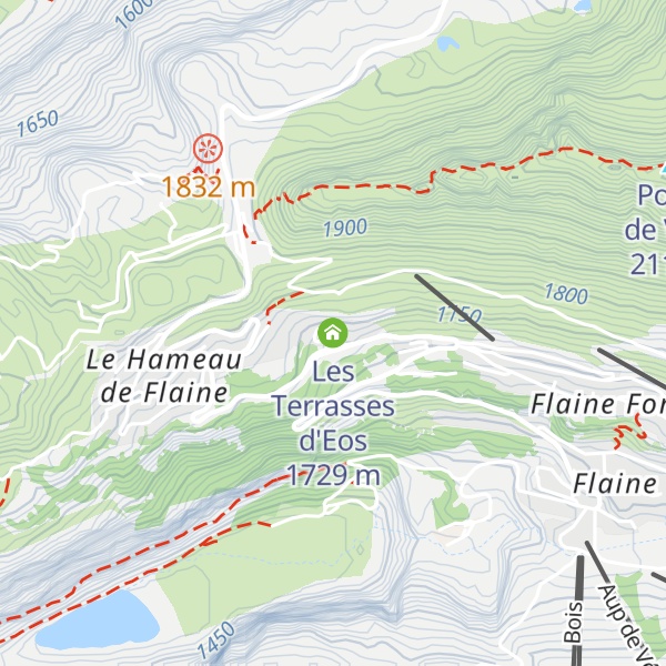 Map of Les Terrasses d'Eos