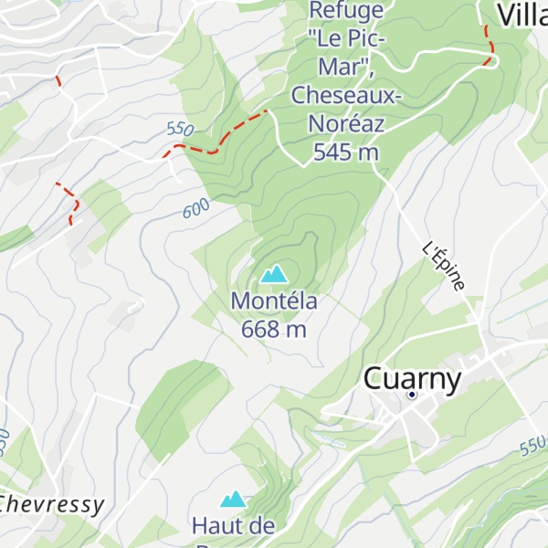 Map of Montéla
