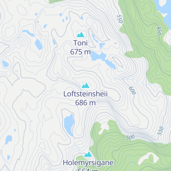 Map of Loftsteinsheii