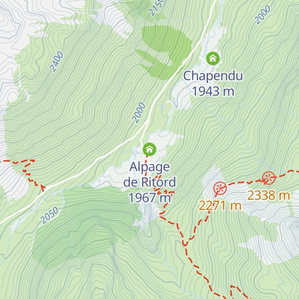Map of Alpage de Ritord