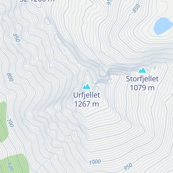 Map of Urfjellet