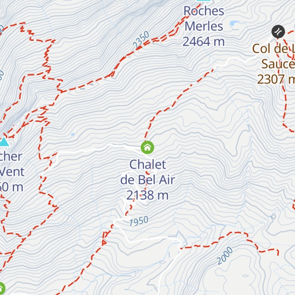Map of Chalet de Bel Air