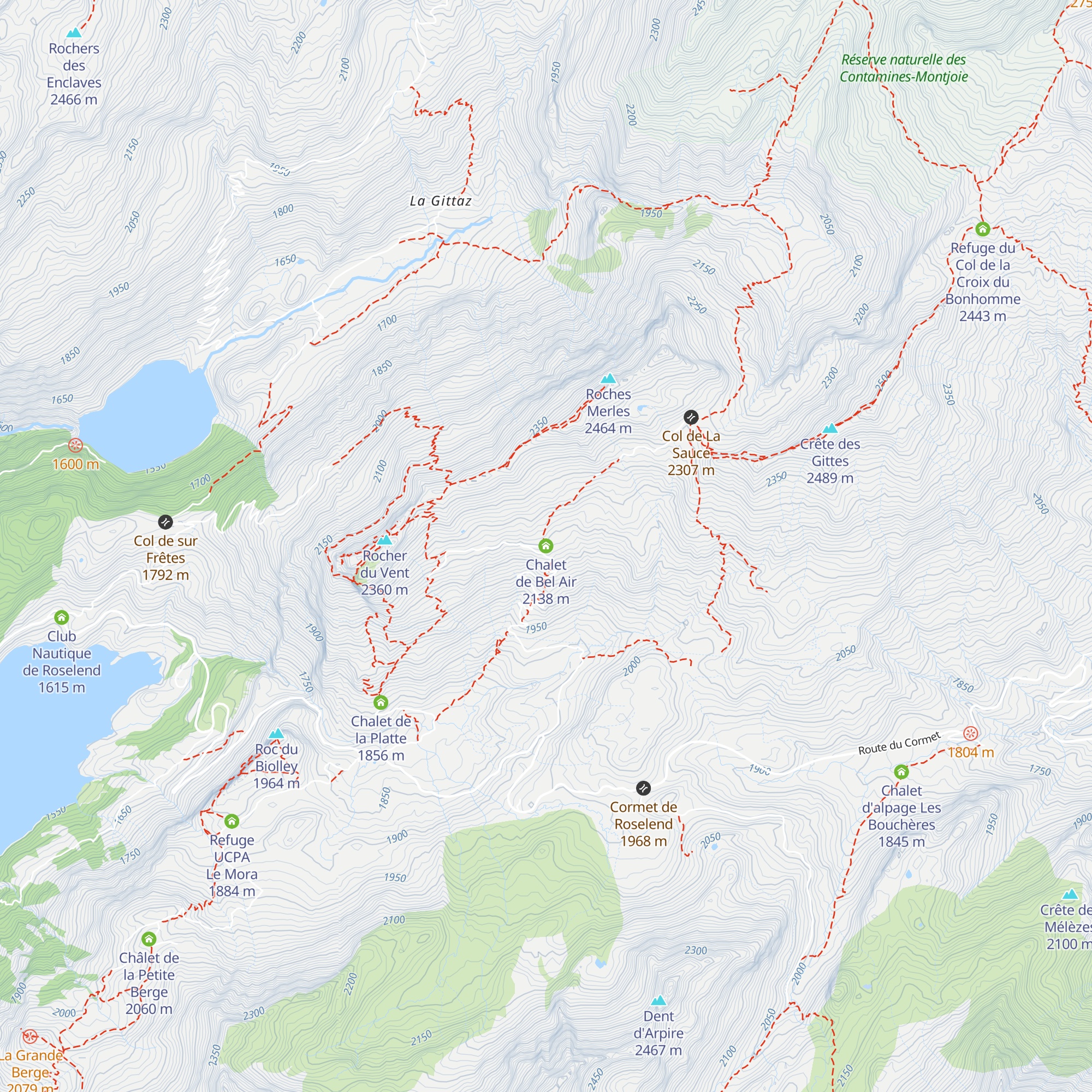 Chalet de Bel Air map