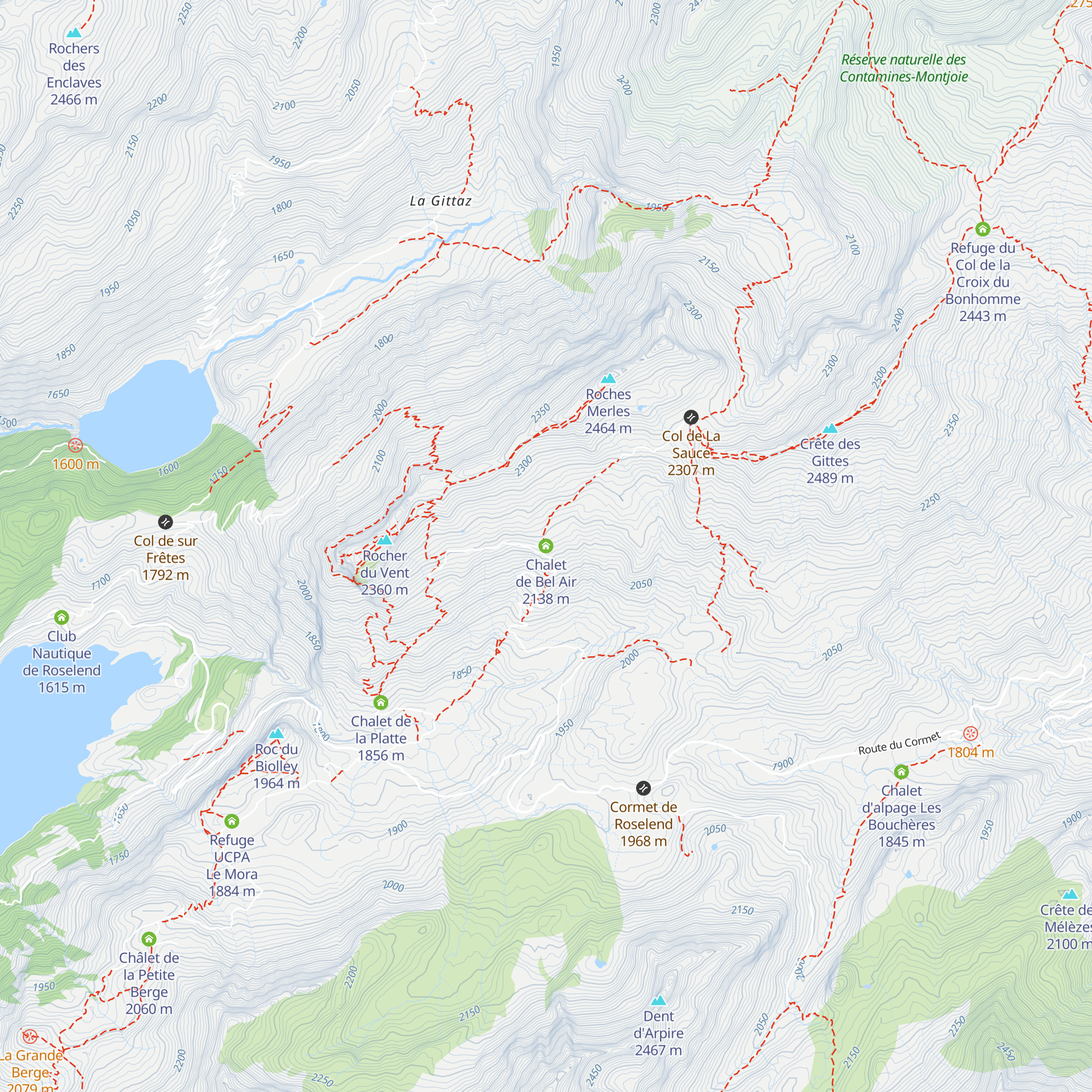 Chalet de Bel Air map