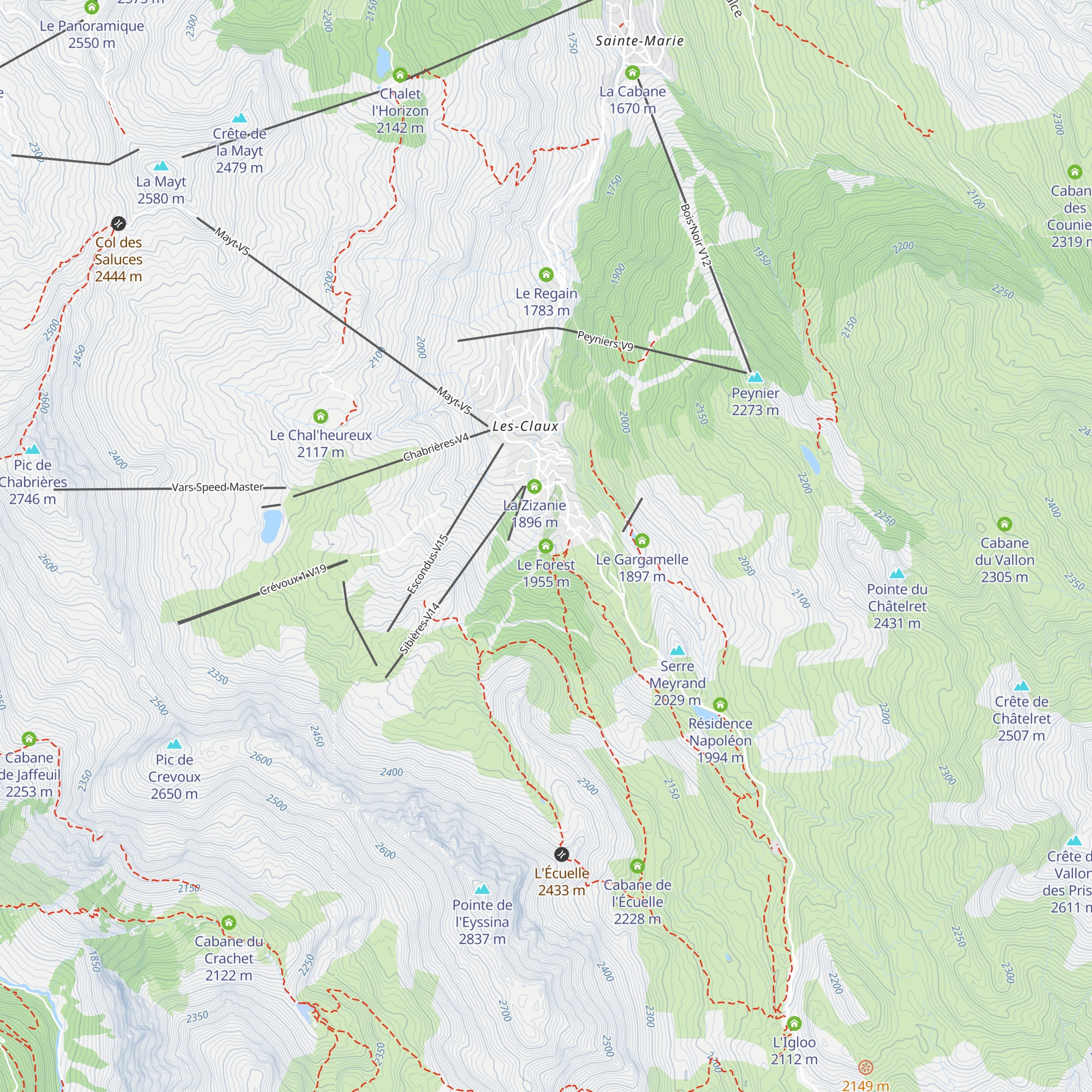 Le Forest map