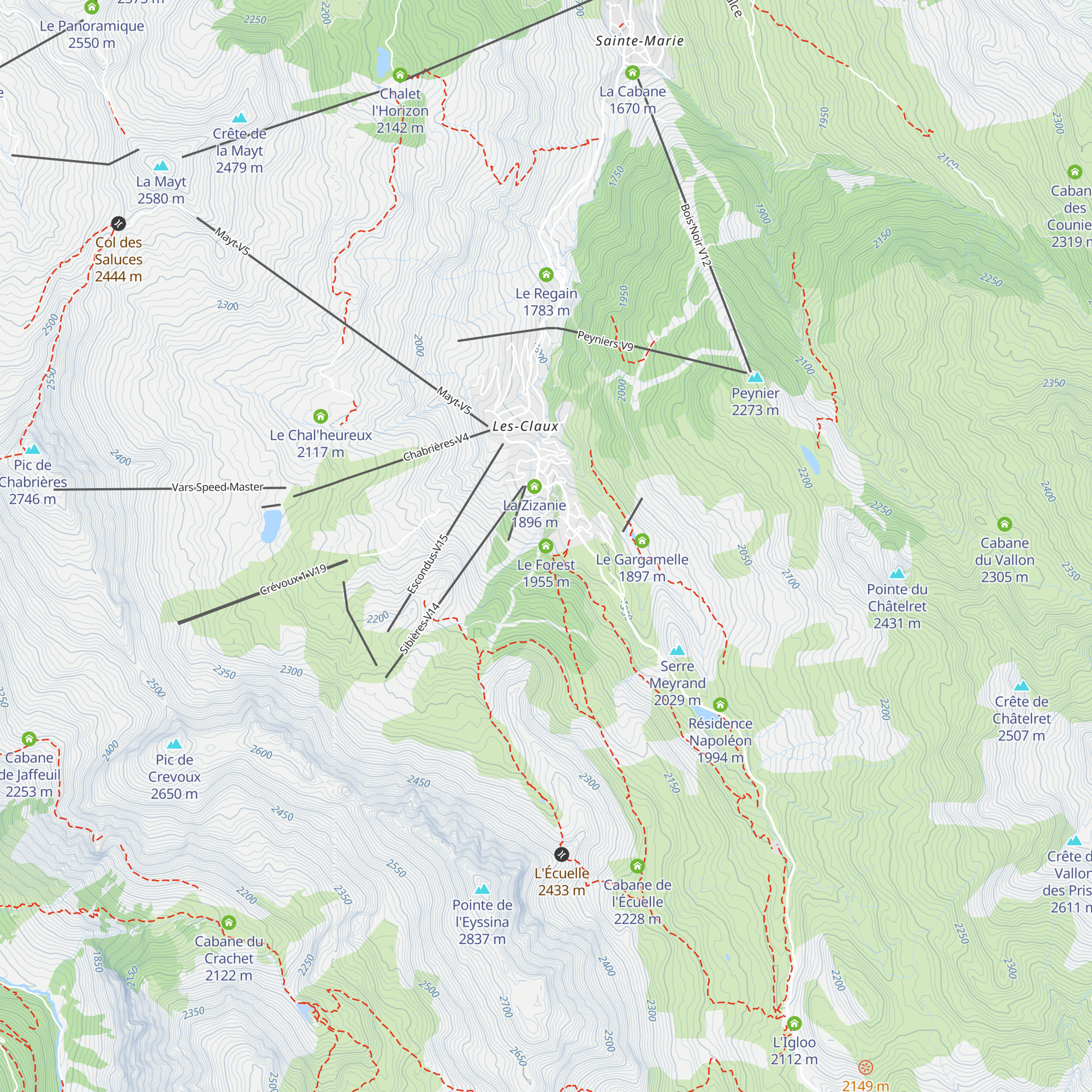 Le Forest map