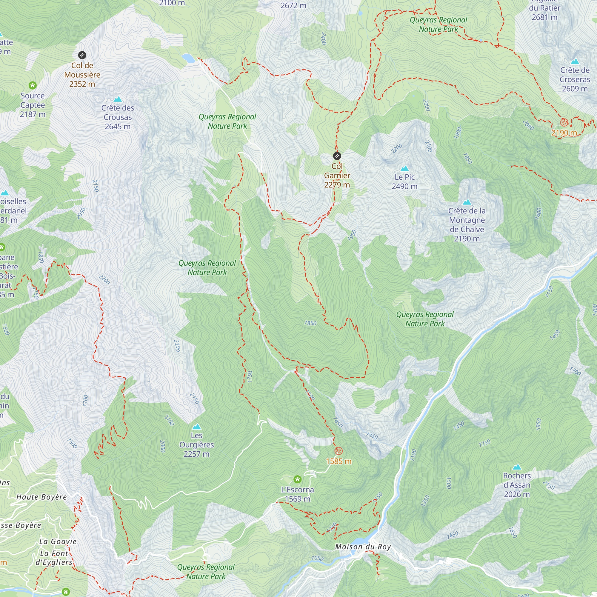 Cabane du Toroudet map
