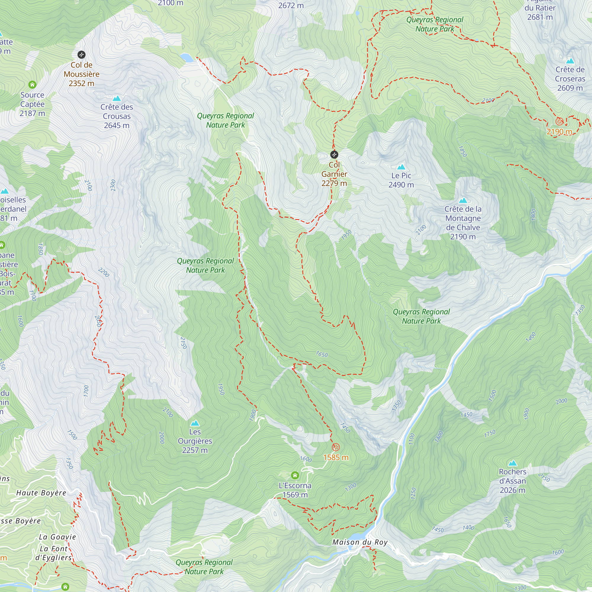 Cabane du Toroudet map
