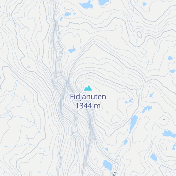 Map of Fidjanuten