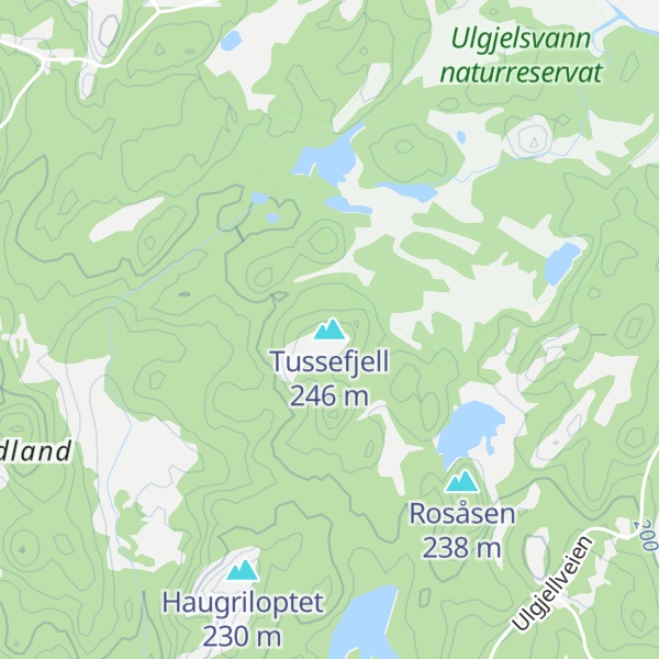 Map of Tussefjell