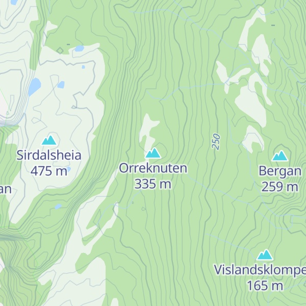 Map of Orreknuten