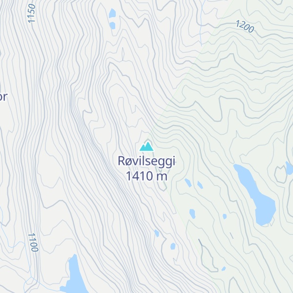 Map of Røvilseggi