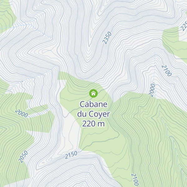 Map of Cabane du Coyer