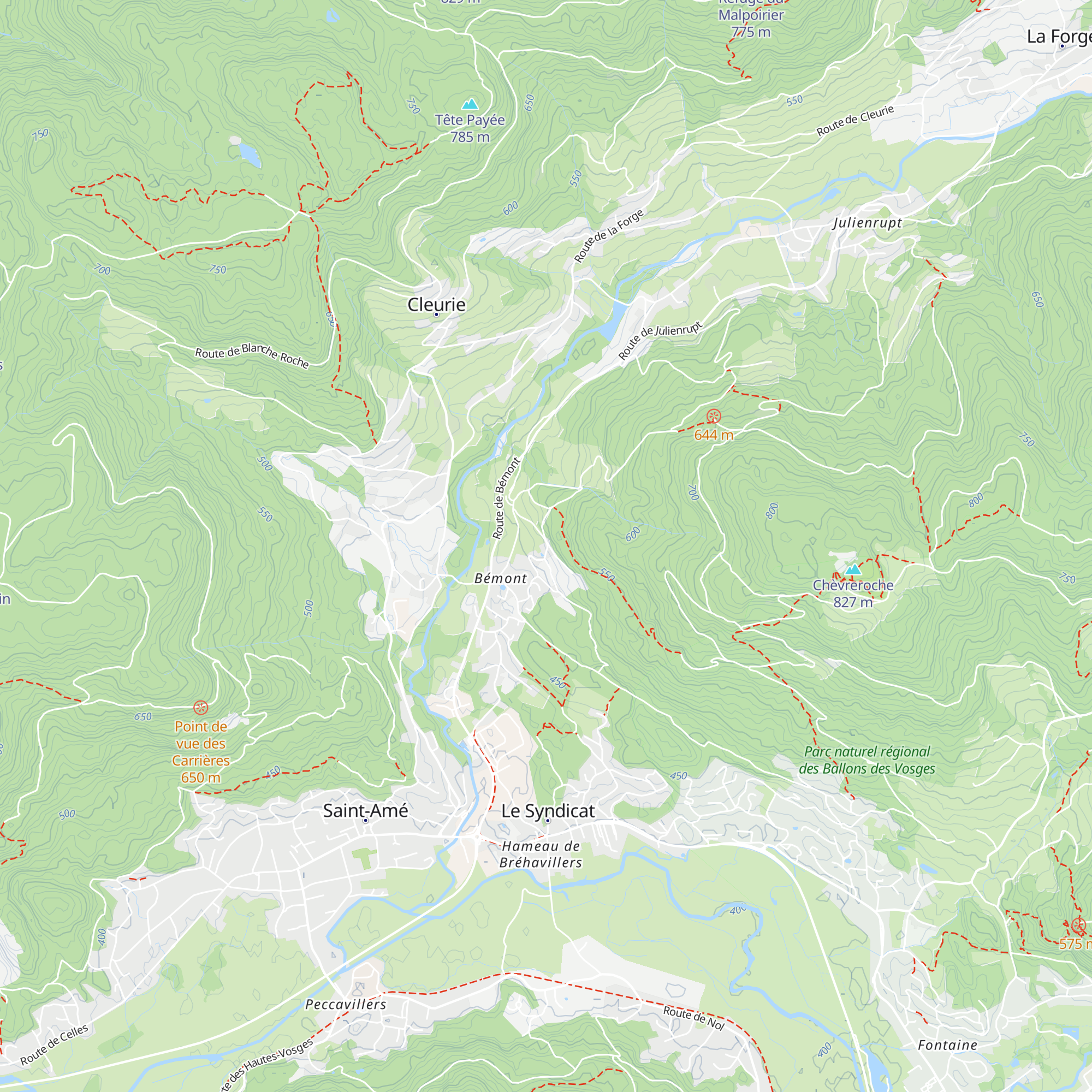 Gîte La Fontaine map