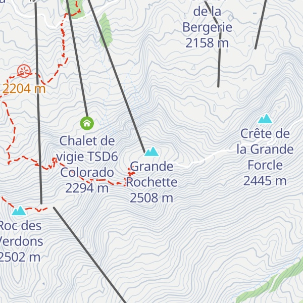 Map of Grande Rochette